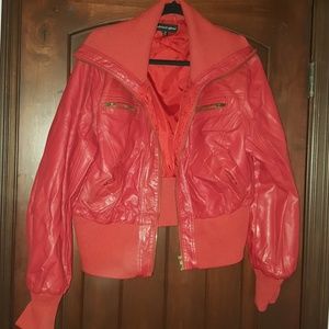 Red Pleather Jacket